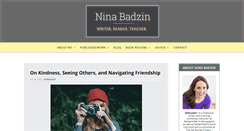 Desktop Screenshot of ninabadzin.com