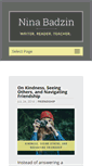 Mobile Screenshot of ninabadzin.com