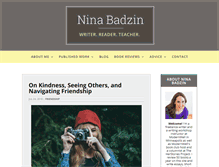 Tablet Screenshot of ninabadzin.com